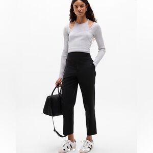 Athleta Black Cropped Ankle Trousers